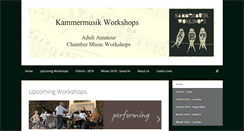 Desktop Screenshot of kammermusikworkshops.org