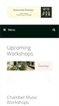 Mobile Screenshot of kammermusikworkshops.org